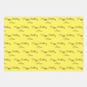 お母さんの言葉を贈る誕生日 ラッピングペーパーシート (正面)