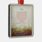 お母さんの詩歌のコレクター メタルオーナメント (右)