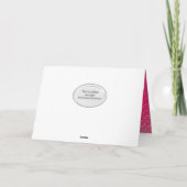 お母さんの誕生日をステップ水玉模様 カード (裏面)