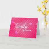 お母さんの誕生日をステップ水玉模様 カード (黄色い花)