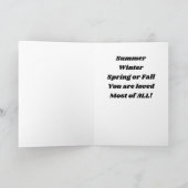 **お母さんの誕生日**今日はブーケ! カード (内部)