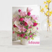 **お母さんの誕生日**今日はブーケ! カード (黄色い花)