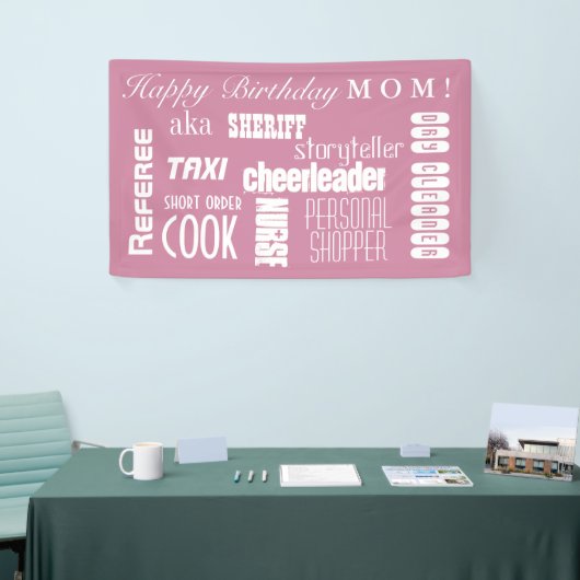 お母さんの誕生日 横断幕 (トレードショー)