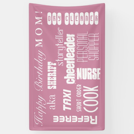 お母さんの誕生日 横断幕 (縦)