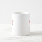 お母さんの誕生月の花（1月） コーヒーマグカップ (中央)