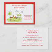 お母さんの運動場のテレホンカードの子供 コーリングカード (正面/裏面)