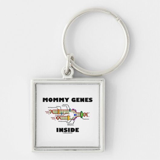 お母さんの遺伝子の内部(DNAの写し) キーホルダー (正面)