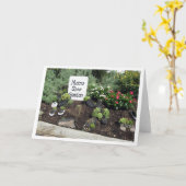 お母さんの靴の庭 カード (黄色い花)