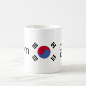 お母さんの韓国人のマグ コーヒーマグカップ (中央)