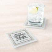 お母さんの食事が思い出のキッチンに素朴なる ガラスコースター (アングル)