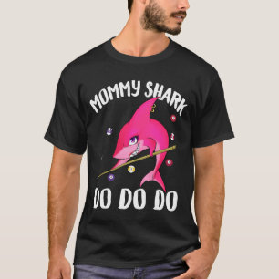 お母さんの鮫のビリヤード Tシャツ