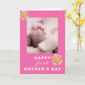 お母さんの1日目の写真を追加 カード (黄色い花)