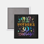 お母さんの30歳の誕生日おめでとう 優しい30年 マグネット (正面/裏面)