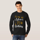 お母さんの75歳の誕生日おめでとう 1950年 75歳 Tシャツ (正面フル)