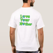 お母さんのTシャツが大好き Tシャツ (裏面)