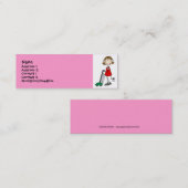 お母さんのVacummingのプロフィールカード コーリングカード (正面/裏面)