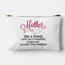 お母さんはお花が好きで美しい