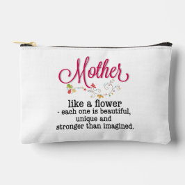 お母さんはお花が好きで美しい アクセサリーポーチ