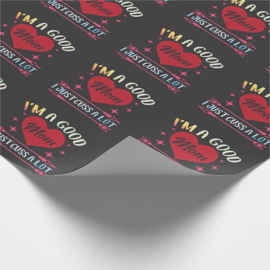 お母さんはたくさんお母さんを口説笑わされるくだけ ラッピングペーパー (角)