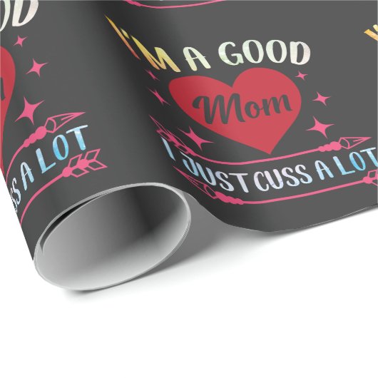 お母さんはたくさんお母さんを口説笑わされるくだけ ラッピングペーパー (ロールコーナー)