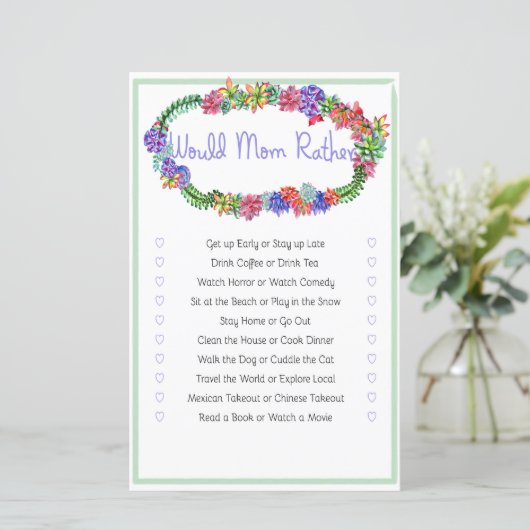 お母さんはむしろ多肉的な赤ちゃんシャワーゲームをする (スタンド正面)