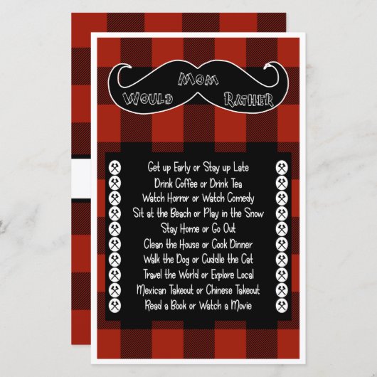 お母さんはむしろ少しランバージャック赤ちゃんシャワー (正面/裏面)