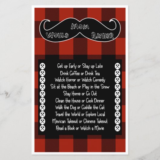 お母さんはむしろ少しランバージャック赤ちゃんシャワー (正面)