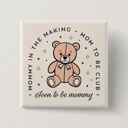 お母さんはクラブコテージ名門私立校風のーエステティックになる 缶バッジ (正面)