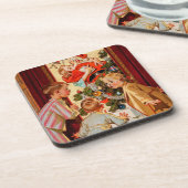 お母さんはサンタクロースに接吻します コースター (左側)