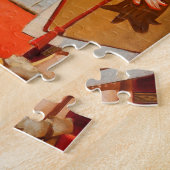 お母さんはサンタクロースに接吻します ジグソーパズル (側面)