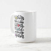 お母さんはボタン… コーヒーマグカップ (正面左)