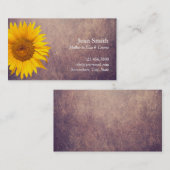 お母さんはヴィンテージの国のヒマワリを梳きます コーリングカード (正面/裏面)