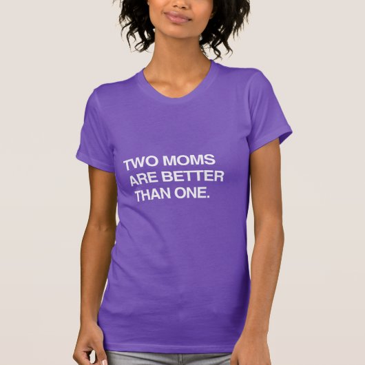 お母さんは二人いるとベスト Tシャツ (正面)