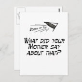 お母さんは何て言った? ポストカード (正面/裏面)