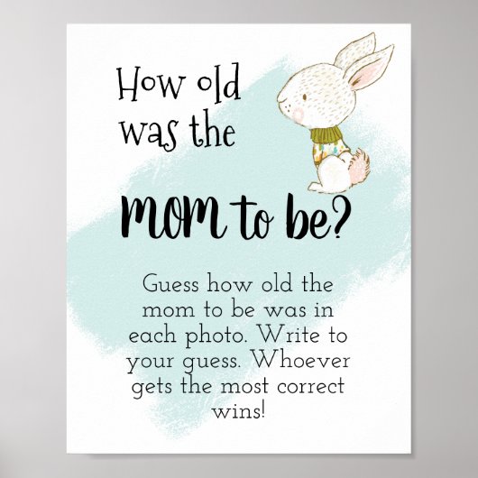 お母さんは何歳だった？バニー ポスター (正面)