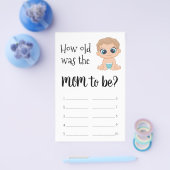 お母さんは何歳だった？ベビーボーイ チラシ (シングル)