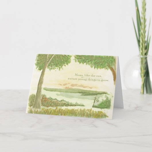 お母さんは太陽みたい… カード (正面)