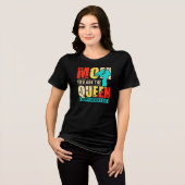 お母さんは女王様 トライブレンドTシャツ (正面全面)