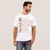 お母さんは強く美しく勇敢で感動的で愛情深い Tシャツ (正面フル)
