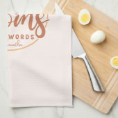 お母さんは悪いことを言う キッチンタオル (四つ折り)