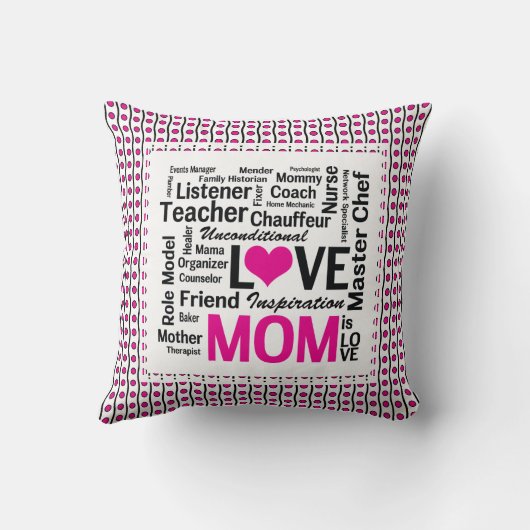 お母さんは愛母の日のギフトのためのしますそれをすべてのミイラです クッション (裏面)