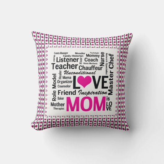 お母さんは愛母の日のギフトのためのしますそれをすべてのミイラです クッション (正面)