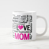 お母さんは愛母の日のギフトのためのしますそれをすべてのミイラです ジャンボコーヒーマグカップ (右)