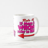 お母さんは正しいです常に! コーヒーマグカップ (正面右)