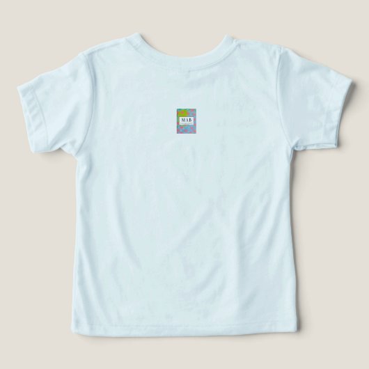 「お母さんは決してアートを信用しない」幼児Tシャツアート (デザイン裏面)