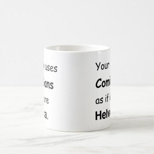 お母さんは漫画Sanを使用 コーヒーマグカップ (中央)