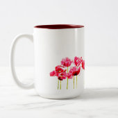 お母さんは生命に美しいマグをします ツートーンマグカップ (左)