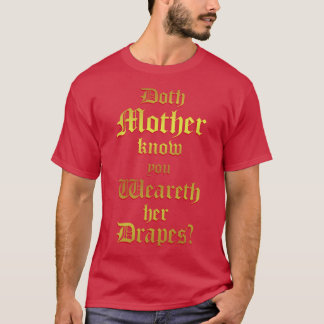 お母さんは着物を着ているのを知っている Tシャツ