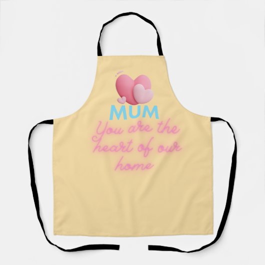 お母さんは私たちの家の心 Apron エプロン (正面)