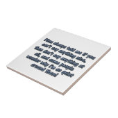 お母さんは私に…常に言いました タイル (側面)